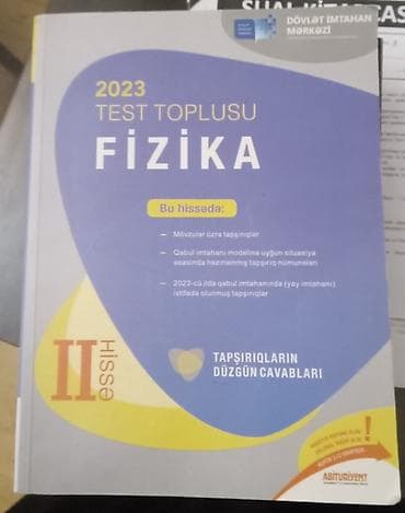 Məhsul: DİM 2023 Test Toplusu – Fizika (II hissə) və Biologiya (I lalafo.az -da Məhsul: DİM 2023 Test Toplusu – Fizika (II hissə) və Biologiya (I