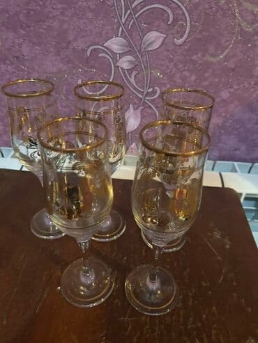 Qədəhlər, rəng - Qızılı, Şüşə, 6 ədədli dəst lalafo.az -da Qədəhlər, rəng - Qızılı, Şüşə, 6 ədədli dəst