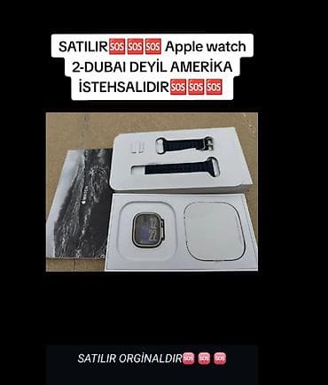Smart saat, Apple, Suya davamlı, rəng - Boz lalafo.az -da Smart saat, Apple, Suya davamlı, rəng - Boz