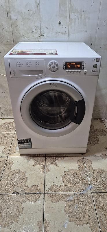 Paltaryuyan maşın Hotpoint Ariston, 9 kq, İşlənmiş, Avtomat, Qurutma var, Ödənişli çatdırılma lalafo.az -da Paltaryuyan maşın Hotpoint Ariston, 9 kq, İşlənmiş, Avtomat, Qurutma var, Ödənişli çatdırılma