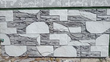 Dekorativ fasad və hasar üzləməsi üçün daş panellər - Material: beton lalafo.az -da Dekorativ fasad və hasar üzləməsi üçün daş panellər - Material: beton