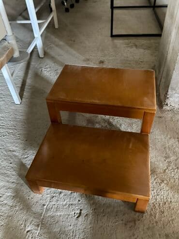 İki pilləli taxta nərdivan/oturacaq - Material: bərk ağac, təbii lalafo.az -da İki pilləli taxta nərdivan/oturacaq - Material: bərk ağac, təbii