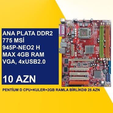 Ana Platası MSI Ana Plata "DDR2 775 MSI 945P Neo2", İşlənmiş lalafo.az -da Ana Platası MSI Ana Plata "DDR2 775 MSI 945P Neo2", İşlənmiş