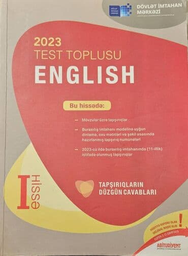 DIM 2023 test toplusu Ingilis dili 1,2-ci hissə lalafo.az -da DIM 2023 test toplusu Ingilis dili 1,2-ci hissə