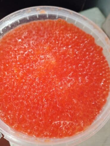 Рыба и морепродукты: Икра форели, свежей засолки. Вес с тарой 475 грамм. Передаю возле at lalafo.az — 1 Рыба и морепродукты: Икра форели, свежей засолки. Вес с тарой 475 грамм. Передаю возле — 1