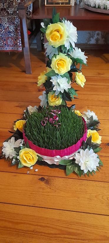 Novruz üçün dekorativ səməni kompozisiyası - Böyük dairəvi səməni lalafo.az -da Novruz üçün dekorativ səməni kompozisiyası - Böyük dairəvi səməni