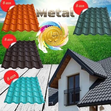 Напольные покрытия: Металлочерепица, Бесплатная доставка, С гарантией, Есть кредит at lalafo.az — 7 Напольные покрытия: Металлочерепица, Бесплатная доставка, С гарантией, Есть кредит — 7