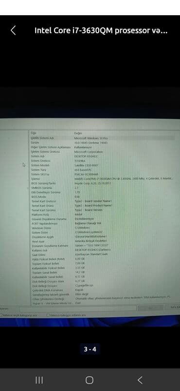 Lexus: Toshiba Satellite C850-B907 noutbuk (ekrana çıxışlı, klaviatura/korpus at lalafo.az — 3 Lexus: Toshiba Satellite C850-B907 noutbuk (ekrana çıxışlı, klaviatura/korpus — 3