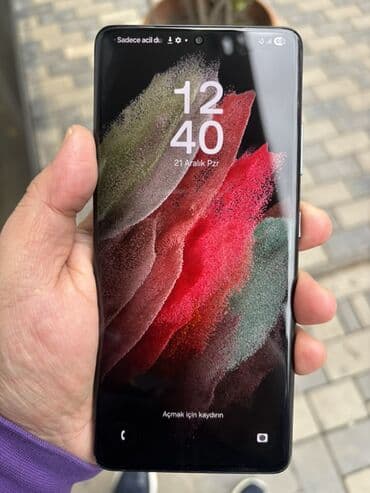Samsung Galaxy S21 Ultra 5G, rəng - Qara, Simsiz şarj lalafo.az -da Samsung Galaxy S21 Ultra 5G, rəng - Qara, Simsiz şarj