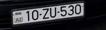 Nömrə nişanı: 10-ZU-530 Açıklama: - Standart Azərbaycan dövlət lalafo.az -da Nömrə nişanı: 10-ZU-530 Açıklama: - Standart Azərbaycan dövlət