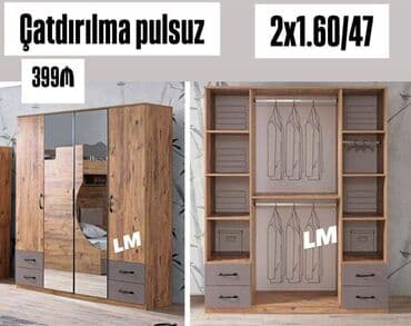 Yeni, 4 qapılı Dolab-asılqan lalafo.az -da Yeni, 4 qapılı Dolab-asılqan