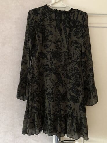 Xaki-qaranlıq rəng palitrasında şifon tipli, yüngül və axıcı lalafo.az -da Xaki-qaranlıq rəng palitrasında şifon tipli, yüngül və axıcı