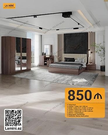 LA MINI – Yataq Dəsti Məzmun: - Çarpayı: 1 ədəd, 160 × 200 sm - at lalafo.az LA MINI – Yataq Dəsti Məzmun: - Çarpayı: 1 ədəd, 160 × 200 sm -