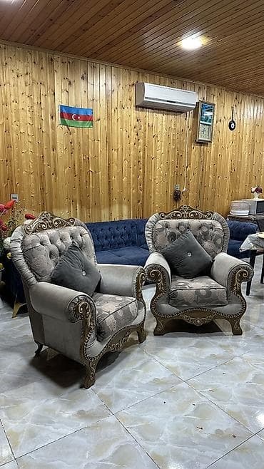 İşlənmiş, Kreslo, Vеlur parça lalafo.az -da İşlənmiş, Kreslo, Vеlur parça