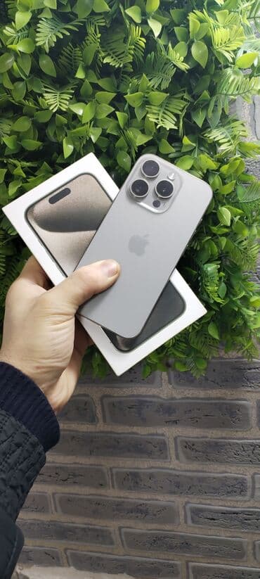 IPhone 15 Pro, 128 GB, Natural Titanium, Zəmanət, Kredit, Simsiz şarj lalafo.az -da IPhone 15 Pro, 128 GB, Natural Titanium, Zəmanət, Kredit, Simsiz şarj