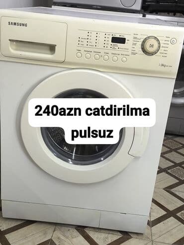 Paltaryuyan maşın Samsung, 7 kq, Avtomat, Qurutmasız, Kredit yoxdur lalafo.az -da Paltaryuyan maşın Samsung, 7 kq, Avtomat, Qurutmasız, Kredit yoxdur