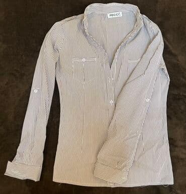 PECCI brendli zolaqlı qadın köynəyi - Rəng: ağ-çəhrayı/bənövşəyi lalafo.az -da PECCI brendli zolaqlı qadın köynəyi - Rəng: ağ-çəhrayı/bənövşəyi