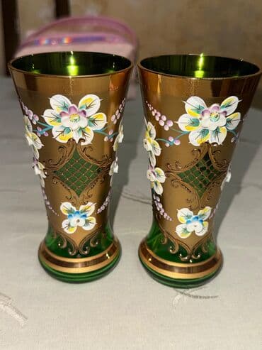 Stəkanlar, rəng - Yaşıl, Şüşə, 2 ədədli dəst, Çexiya lalafo.az -da Stəkanlar, rəng - Yaşıl, Şüşə, 2 ədədli dəst, Çexiya