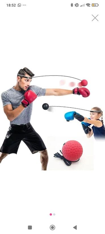 Boks üçün reaksiya topu 2 ədəddir mavi və qırmızı rəng dir lalafo.az -da Boks üçün reaksiya topu 2 ədəddir mavi və qırmızı rəng dir