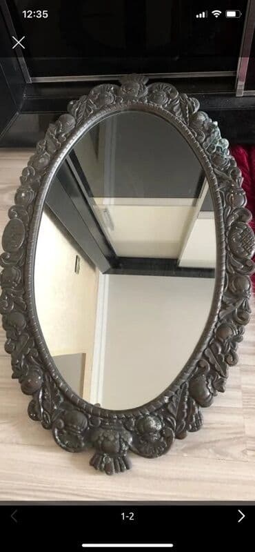 Güzgü Divar üçün, Oval, Dekorativ, Çərçivə ilə lalafo.az -da Güzgü Divar üçün, Oval, Dekorativ, Çərçivə ilə