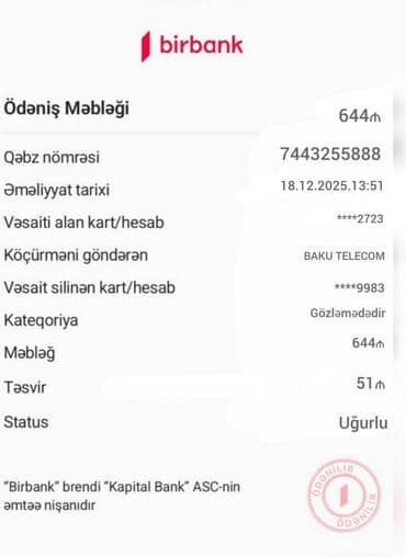 Kredit teklif olunur asaqi faizlə gecikmeye baxılmır 100₼/5000 manata lalafo.az -da Kredit teklif olunur asaqi faizlə gecikmeye baxılmır 100₼/5000 manata