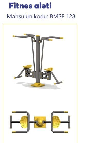 Dəbilqələr: Açıq hava fitnes avadanlıqları – sarı/qrafit rəng palitrası, metal lalafo.az -da — 32 Dəbilqələr: Açıq hava fitnes avadanlıqları – sarı/qrafit rəng palitrası, metal — 32