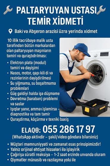 🔧 PALTARYUYAN USTASI – TƏMİR XİDMƏTİ 🔧 📍 Bakı və Abşeron ərazisi üzrə lalafo.az -da 🔧 PALTARYUYAN USTASI – TƏMİR XİDMƏTİ 🔧 📍 Bakı və Abşeron ərazisi üzrə