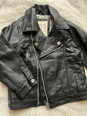 Uşaq üçün qara dəri görünümlü biker gödəkçə - Brend: ZW baby lalafo.az -da Uşaq üçün qara dəri görünümlü biker gödəkçə - Brend: ZW baby