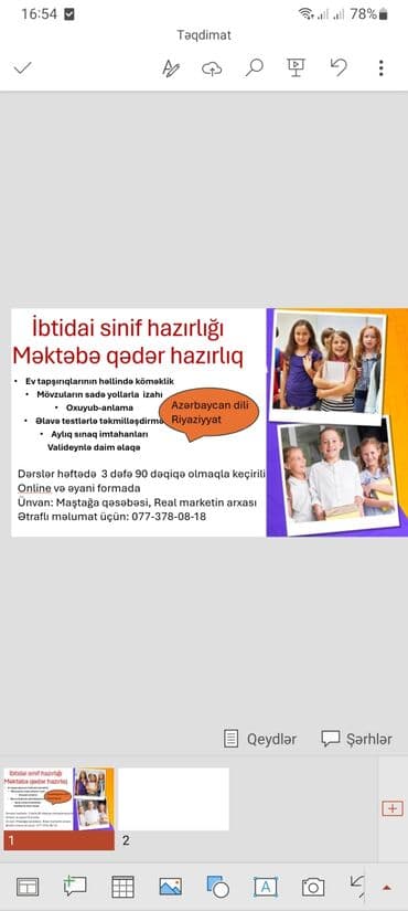 Məktəbəqədər və ibtidai sinif hazırlığı lalafo.az -da Məktəbəqədər və ibtidai sinif hazırlığı