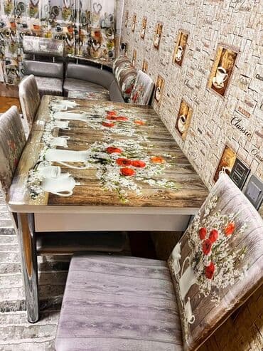 Mətbəx üçün stol və oturacaq dəsti - Dizayn: Taxta teksturası fonunda lalafo.az -da Mətbəx üçün stol və oturacaq dəsti - Dizayn: Taxta teksturası fonunda