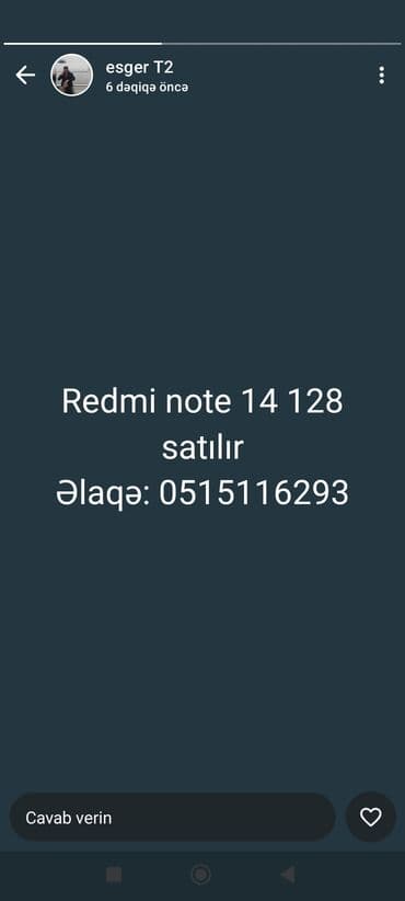Redmi Note 14, 128 GB, İki sim kartlı lalafo.az -da Redmi Note 14, 128 GB, İki sim kartlı