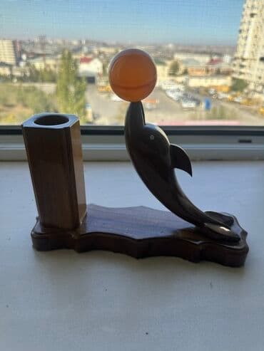 Корзины для ручек: Ağacdan dekorativ qələmqabı – delfin fiqurlu - Material: cilalanmış at lalafo.az — 3 Корзины для ручек: Ağacdan dekorativ qələmqabı – delfin fiqurlu - Material: cilalanmış — 3