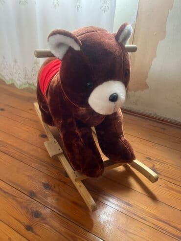 Uşaq yelləncək oyuncağı – Ayı formasında - Material: yumşaq plyuş lalafo.az -da Uşaq yelləncək oyuncağı – Ayı formasında - Material: yumşaq plyuş