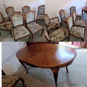 Qonaq otağı üçün, İşlənmiş, Açılan, Oval masa, 6 stul lalafo.az -da Qonaq otağı üçün, İşlənmiş, Açılan, Oval masa, 6 stul