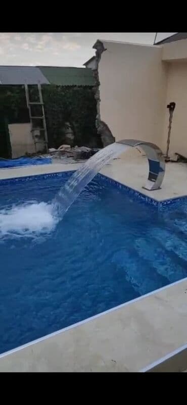 Fəvvarələr: Hovuz üçün paslanmayan poladdan dekorativ şəlalə başlığı - Material lalafo.az -da — 1 Fəvvarələr: Hovuz üçün paslanmayan poladdan dekorativ şəlalə başlığı - Material — 1