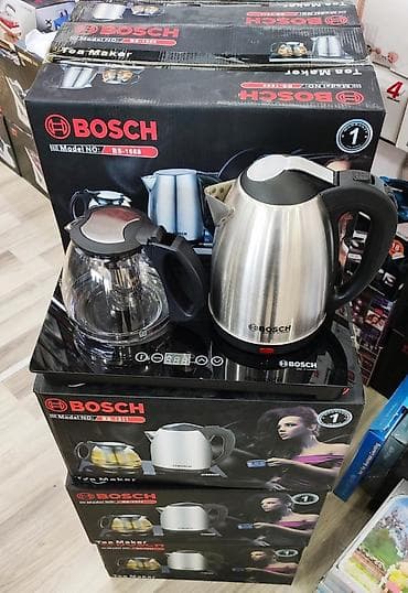 Elektrik Qoşa çaynik desti Bosch 1.8 litr tutumlu Şüşə sensr altliq lalafo.az -da Elektrik Qoşa çaynik desti Bosch 1.8 litr tutumlu Şüşə sensr altliq