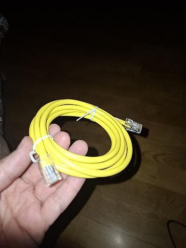 Sarı rəngli Ethernet kabeli (RJ45 – RJ45) - Uçlar: şəffaf RJ45 lalafo.az -da Sarı rəngli Ethernet kabeli (RJ45 – RJ45) - Uçlar: şəffaf RJ45