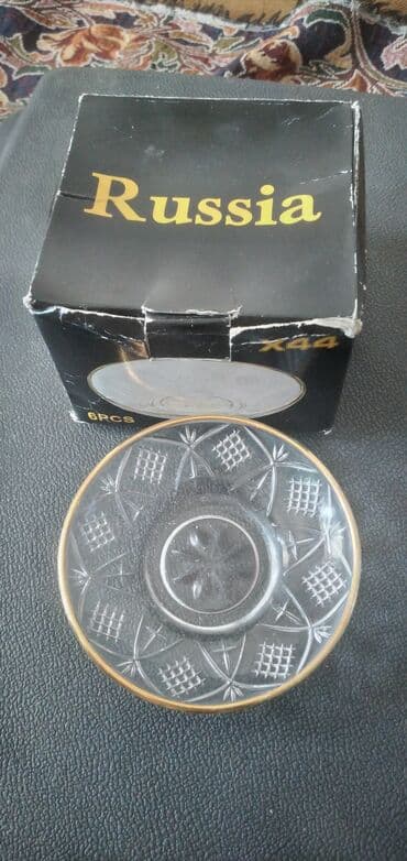 Розетки для варенья.Хрустальные с мелхирововым ободком. В упаковке lalafo.az -da Розетки для варенья.Хрустальные с мелхирововым ободком. В упаковке