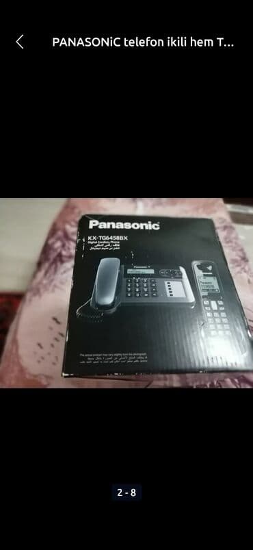 PANASONiC telefon ikili hem TOKLA hem toksuz isleyir tep teze lalafo.az -da PANASONiC telefon ikili hem TOKLA hem toksuz isleyir tep teze