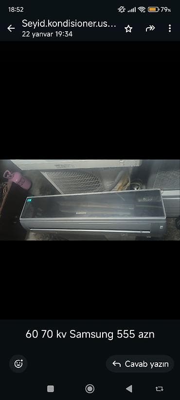 Samsung split kondisioner - Brend: Samsung - Tip: divar tipi split - lalafo.az -da Samsung split kondisioner - Brend: Samsung - Tip: divar tipi split -