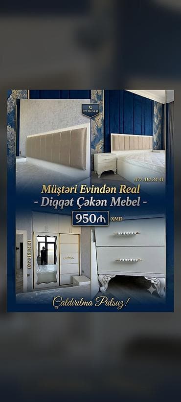 Yataq otağı mebel dəsti - Model: Real – diqqətçəkən dizayn - Dəst lalafo.az -da Yataq otağı mebel dəsti - Model: Real – diqqətçəkən dizayn - Dəst