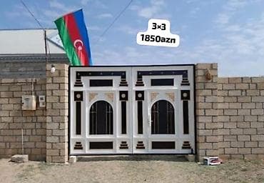 Yeni Dəmir Həyət darvazası, Yana açılan, 3 m, Mexaniki, Qapı ilə, rəng - Ağ, Kredit var, Ödənişli quraşdırma, Ödənişli çatdırılma, Pulsuz çatdırılma lalafo.az -da Yeni Dəmir Həyət darvazası, Yana açılan, 3 m, Mexaniki, Qapı ilə, rəng - Ağ, Kredit var, Ödənişli quraşdırma, Ödənişli çatdırılma, Pulsuz çatdırılma