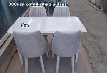 Mətbəx üçün, Yeni, Açılmayan, Dördbucaq masa, 4 stul lalafo.az -da Mətbəx üçün, Yeni, Açılmayan, Dördbucaq masa, 4 stul