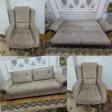 İşlənmiş, Di̇van-kravat, 2 kreslo, Açılan lalafo.az -da İşlənmiş, Di̇van-kravat, 2 kreslo, Açılan