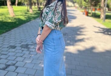 Maksimal rahatlıq və gündəlik stil üçün uyğun uzun cins ətək. - lalafo.az -da Maksimal rahatlıq və gündəlik stil üçün uyğun uzun cins ətək. -