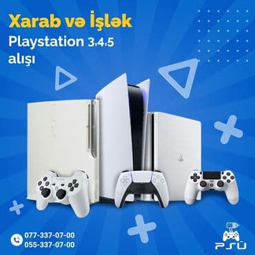 PlayStation alışı xarab ve ya islek yüksək qiymətlə götürülür lalafo.az -da PlayStation alışı xarab ve ya islek yüksək qiymətlə götürülür
