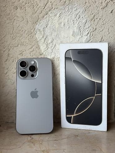 IPhone 16 Pro, 128 GB, Natural Titanium, Face ID lalafo.az -da IPhone 16 Pro, 128 GB, Natural Titanium, Face ID