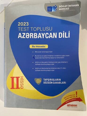 Azərbaycan dili Testlər 10-cu sinif, DİM, 2-ci hissə, 2023 il lalafo.az -da Azərbaycan dili Testlər 10-cu sinif, DİM, 2-ci hissə, 2023 il