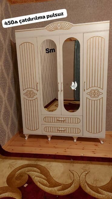 Yeni, Açılan, 4 qapılı Düz dolab, Qarderob, paltar dolabı lalafo.az -da Yeni, Açılan, 4 qapılı Düz dolab, Qarderob, paltar dolabı