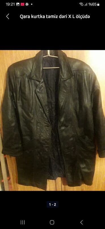 Təmiz dəri kurtka 55 man az geyilmiş yaxşı vəziyyetde lalafo.az -da Təmiz dəri kurtka 55 man az geyilmiş yaxşı vəziyyetde